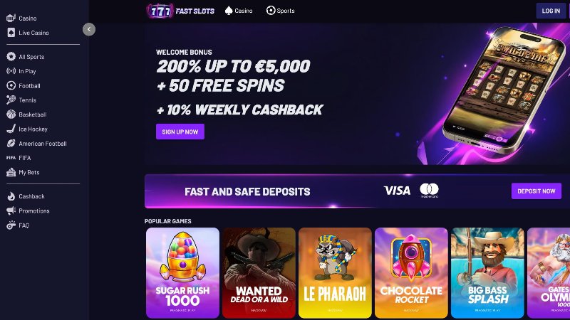 Fast Slots Casino App View